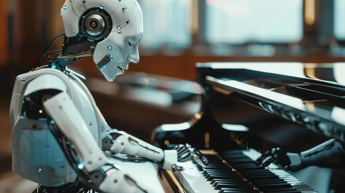 Un robot suona il pianoforte